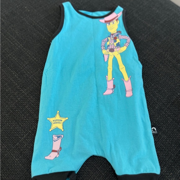 Rags Other - Unisex Toy Story pink and Blue Toy Story Romper with Cartoon Print